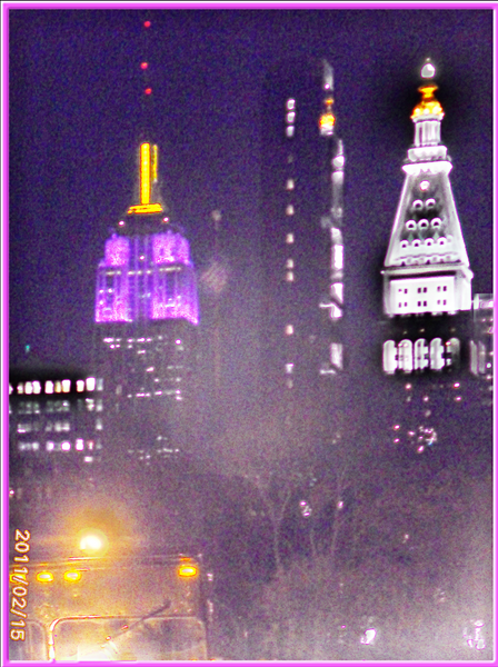 Empire State Building Purple