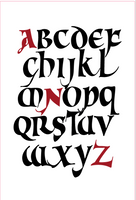 Calligraphy Uncial Old V