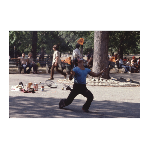 Flame Juggler Vintage Washington Square Park NYC